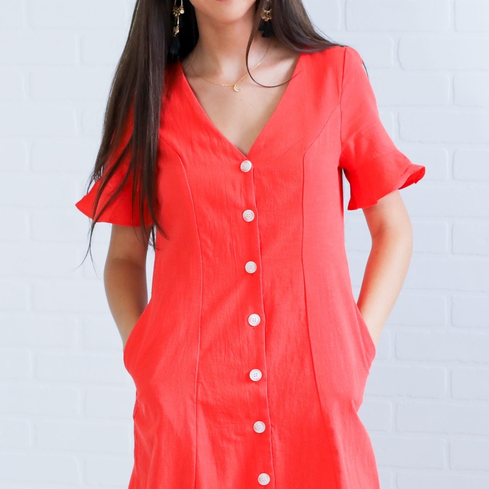 NWT RIFFRAFF button down dress - Picture 5 of 5